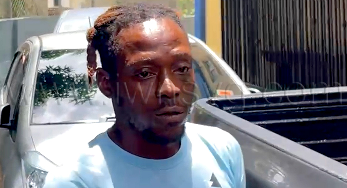 The defendant, Orde Mc Tair, outside the Serious Offences Court in Kingstown on March 31, 2026.