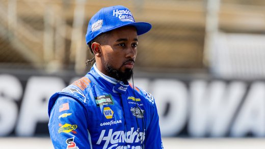 NASCAR O'Reilly Auto Parts Series rising star Rajah Caruth.
