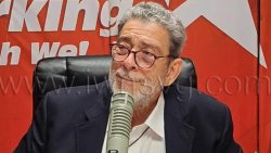 Opposition Leader Ralph Gonsalves speaking on Star Radio on Wednesday, April 15, 2025.