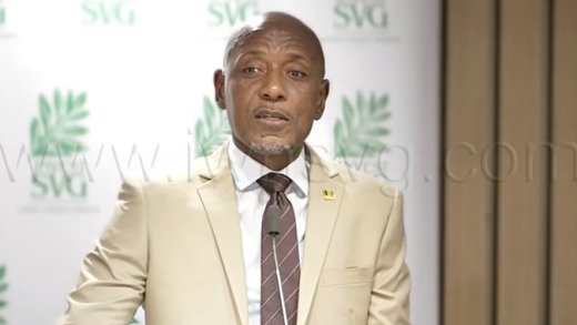 Minister of Foreign Affairs, Foreign Trade, Foreign Investment, and Diaspora Affairs, Dwight Fitzgerald Bramble, speaking at the investment forum in Toronto on Saturday, May 16, 2026.
