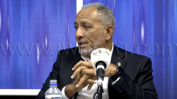 Prime Minister Godwin Friday speaking on NBC Radio on Thursday, April 7, 2025. 