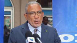 Prime Minister Godwin Friday delivering the national address in Kingstown on Wednesday, May 27, 2026. (Photo: Facebook/NBC Radio)