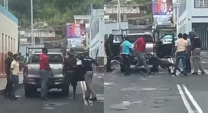 Police caught on video beating handcuffed man in Kingstown