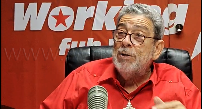 Prime Minister Ralph Gonsalves speaking on Star Radio on Wednesday, May 13, 2026.