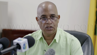 Cuban psychiatrist Dr. Eloy Asanza Castillo speaking at the press confernece in Kingstown on Thursday, June 25, 2026.