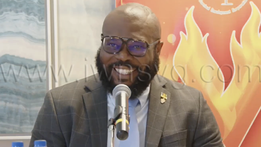 Minister of Youth, Sports, Culture and Creative Industries, Kaschaka Cupid, speaking at the Carnival Development Corporation’s press conference in Kingstown on Wednesday, June 17, 2026. 