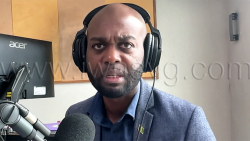 Minister of Tourism Kishore Shallow speaking on Hot97 FM on Tuesday, June 16, 2026.