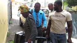 Rasheed Frogget, right, arrives at the Serious Offences Court in Kingstown on Monday, June 8, 2026.