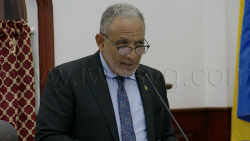 Prime Minister Godwin Friday speaking in Parliament on Thursday, July 2, 2026. 