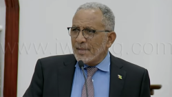 Prime Minister Godwin Friday speaking in Parliament on Tuesday, July 21, 2026. 