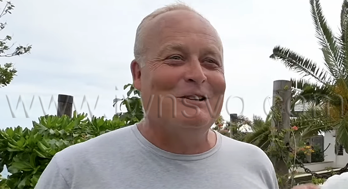Canouan-based British investor, Ian Wace, in the southern Grenadines island in January 2025. 