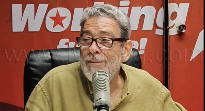 Opposition Leader Ralph Gonsalves speaking on Star Radio on Wednesday, July 16, 2026. 