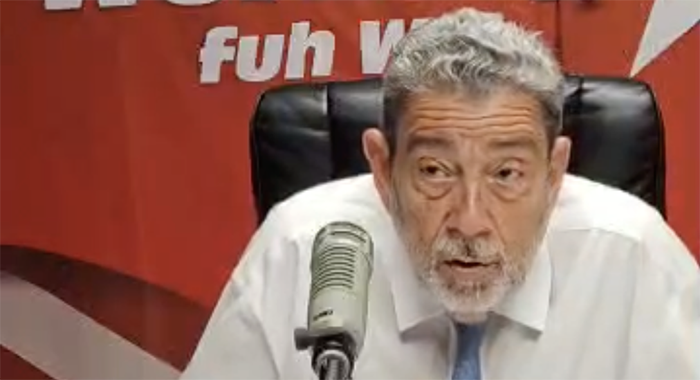 Opposition Leader Ralph Gonsalves speaking on Star Radio on Monday, June 29, 2026.