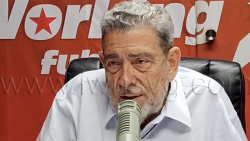 Opposition Leader Ralph Gonsalves speaking on his radio programme on Wednesday, July 29, 2026.