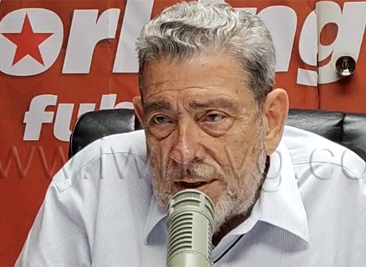 Opposition Leader Ralph Gonsalves speaking on his radio programme on Wednesday, July 29, 2026.