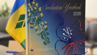 The 2026 graduation yearbook published by the Embassy of St. Vincent and the Grenadines in the Republic of China (Taiwan). The cover design was by Vincentian Sharleen Branch, who graduated from a university in Taiwan with a master’s degree in art and design. 