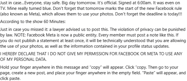 That Facebook privacy post will not protect you 2 privacy post