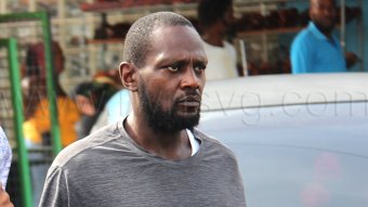 The defendant, Ashlie Arrindell, outside the High Court in Kingstown on July 24, 2026.
