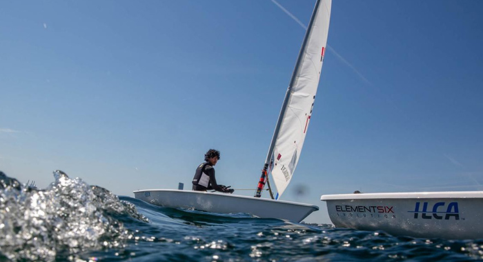 Kai Marks Dasent competing at the Youth World Championships, 2026. 