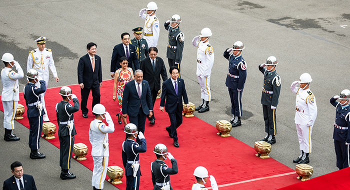 Taiwan welcomes PM Friday with military honour, state banquet 2 PM Friday Taiwan