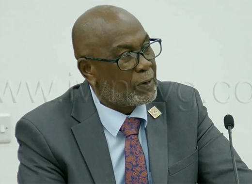 Deputy Prime Minister and MP for Central Kingstown, St. Clair Leacock, speaking in Parliament on Thursday, Aug. 27, 2026.