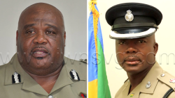 Trevor "Buju" Bailey, left, and Junior Simmons will act as commissioner and deputy commissioner of police, effective Monday, Aug. 17, 2026.