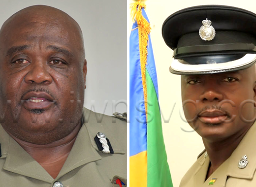 Trevor "Buju" Bailey, left, and Junior Simmons will act as commissioner and deputy commissioner of police, effective Monday, Aug. 17, 2026.