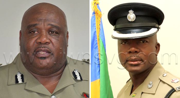 Trevor "Buju" Bailey, left, and Junior Simmons will act as commissioner and deputy commissioner of police, effective Monday, Aug. 17, 2026.