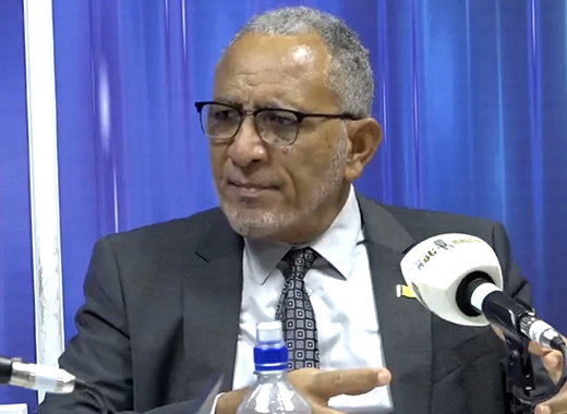 Prime Minister Godwin Friday speaking on NBC Radio on Wednesday, Sept. 30, 2026. 