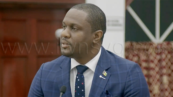 Senator Jemalie John speaking in Parliament on Aug. 27, 2026.