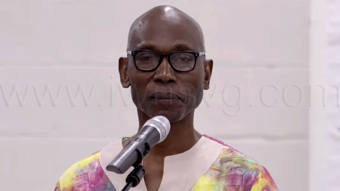 Lawyer and social commentator Jomo Thomas responding to the 2026 Oscar Allen Memorial Emancipation Lecture at the UWI Global Campus in Kingstown.