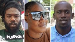 Peter Minors, left, Marilyn John, centre, and Jomo Brudy, each of whom has operated a business near the gap to the sports complex in Arnos Vale, have been shot and killed in separate incidents since April 2023. 