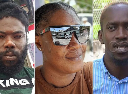 Peter Minors, left, Marilyn John, centre, and Jomo Brudy, each of whom has operated a business near the gap to the sports complex in Arnos Vale, have been shot and killed in separate incidents since April 2023. 