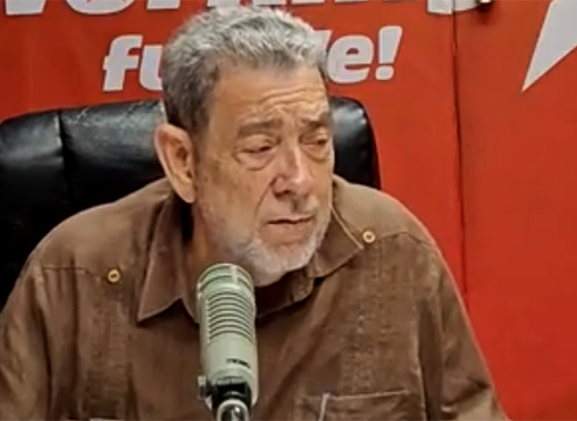 Opposition Leader Ralph Gonsalves speaking on Star Radio on Monday, Sept. 28, 2026.