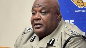 Acting Commissioner of Police Trevor "Buju" Bailey speaking at a press conference in Kingstown on Saturday, Sept. 26, 2026.  (Photo: SVGTV)