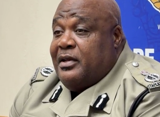 Acting Commissioner of Police Trevor "Buju" Bailey speaking at a press conference in Kingstown on Saturday, Sept. 26, 2026.  (Photo: SVGTV)