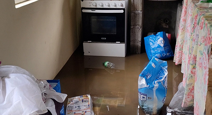 A flooded house in Buccament Bay on Tuesday, Oct. 6, 2026. 