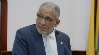 Prime Minister Godwin Friday speaking in Parliament on Thursday, Oct. 22, 2026. 