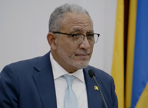Prime Minister Godwin Friday speaking in Parliament on Thursday, Oct. 22, 2026. 