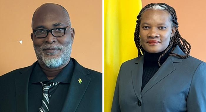 St. Vincent and the Grenadines Consul General to Canada, Roderick McKree, left, and Deputy Consul General to Canada, Laverne Phillips-Bramble.